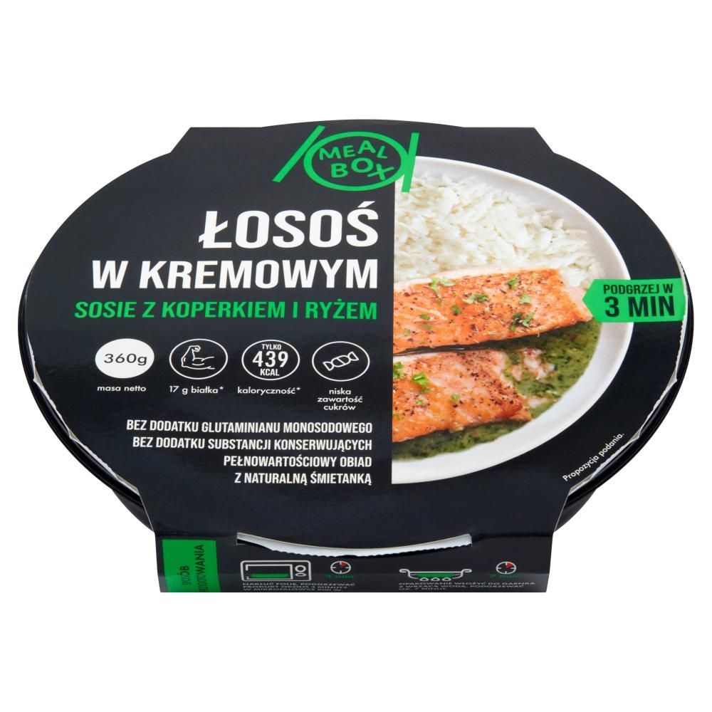 Meal Box Łosoś w kremowym sosie z koperkiem i ryżem 360 g