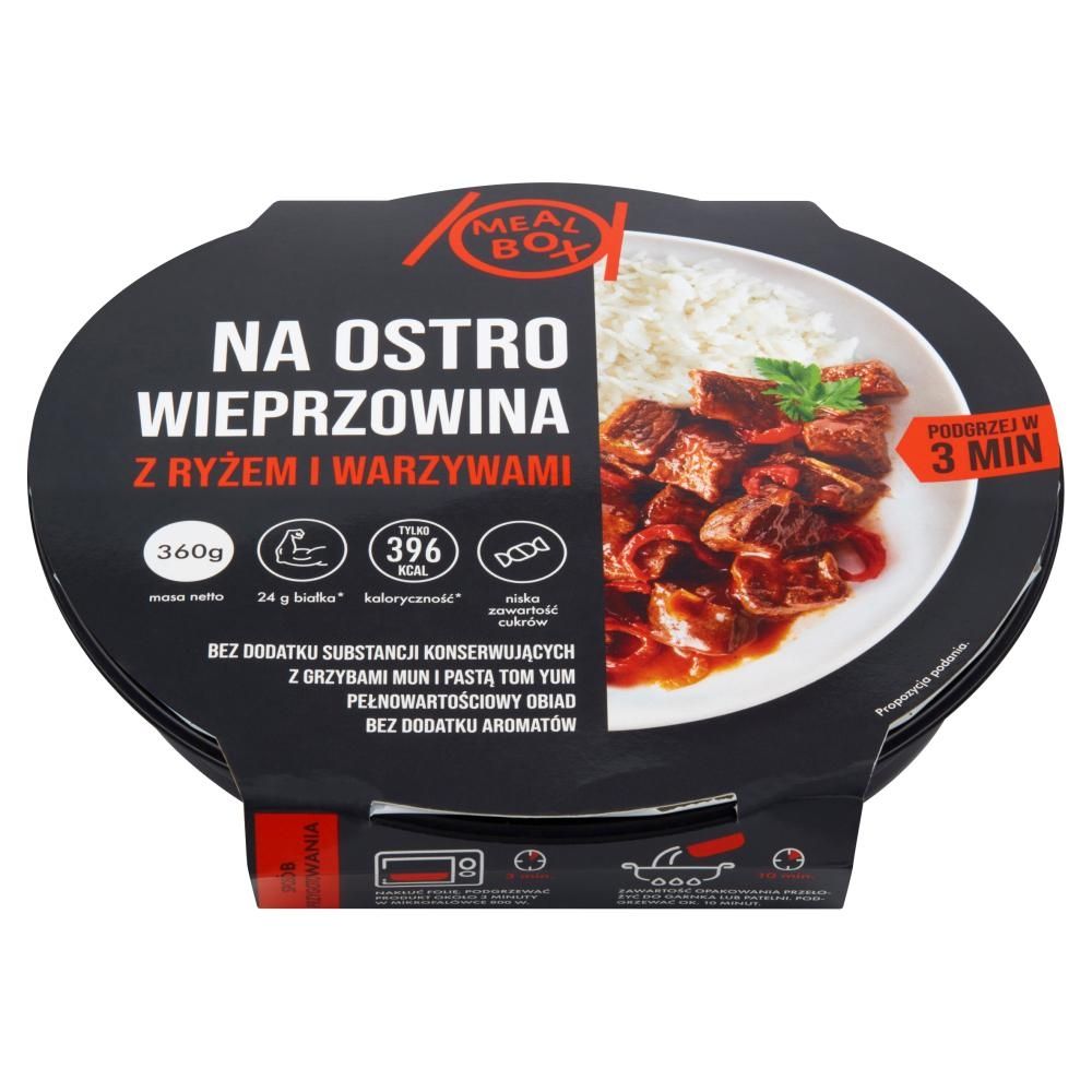 Meal Box Na ostro wieprzowina z ryżem i warzywami 360 g