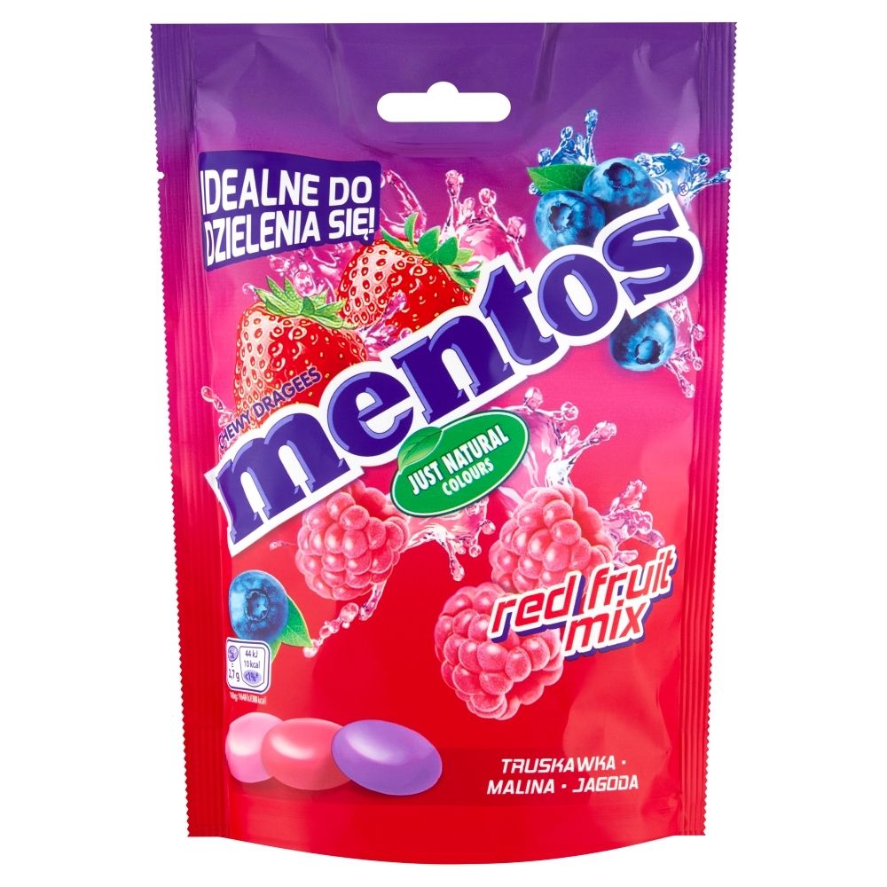 Mentos Red Fruit Mix Cukierki do żucia 160 g