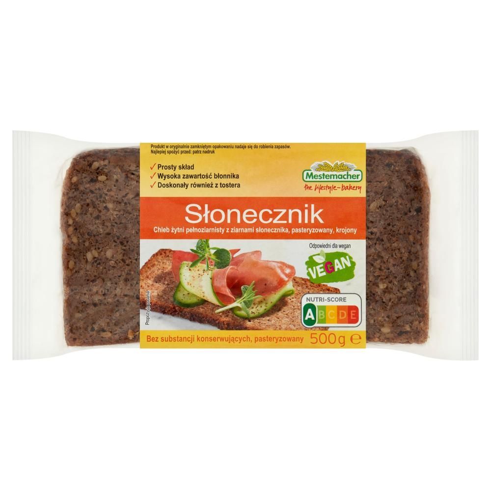 Mestemacher Chleb słonecznik 500 g