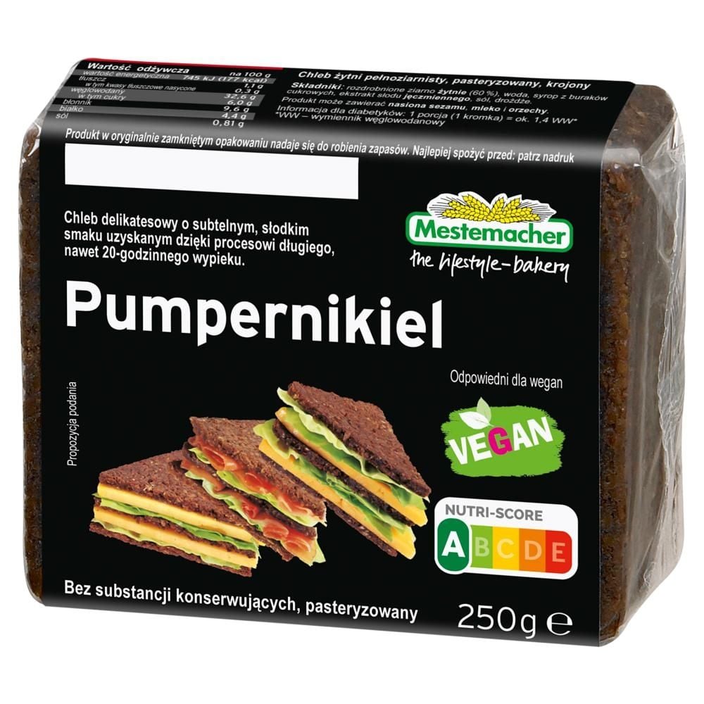 Mestemacher Pumpernikiel 250 g