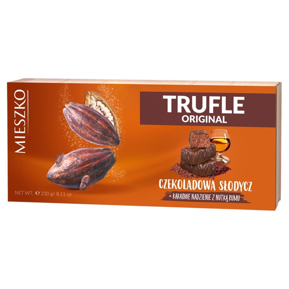 Mieszko Trufle Original Cukierki z rumem w czekoladzie 230 g