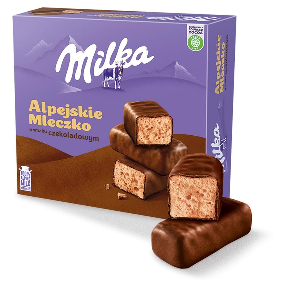 Milka Alpejskie Mleczko Pianka o smaku czekoladowym 330 g