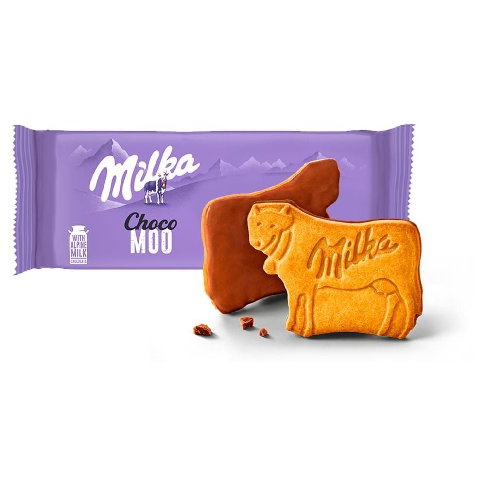 Milka Choco Moo Ciastka oblane czekoladą mleczną 120 g