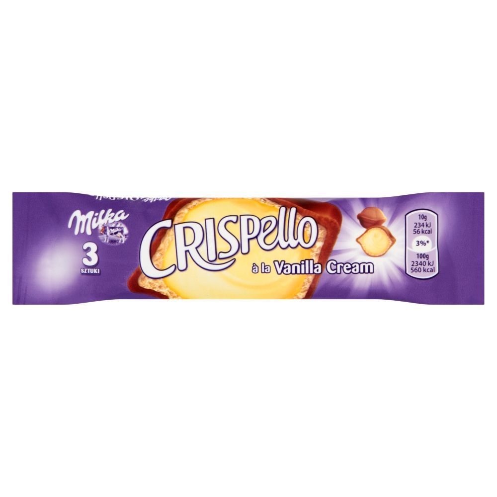 Milka Crispello à la Vanilla Cream Praliny nadziewane 30 g (3 sztuki)