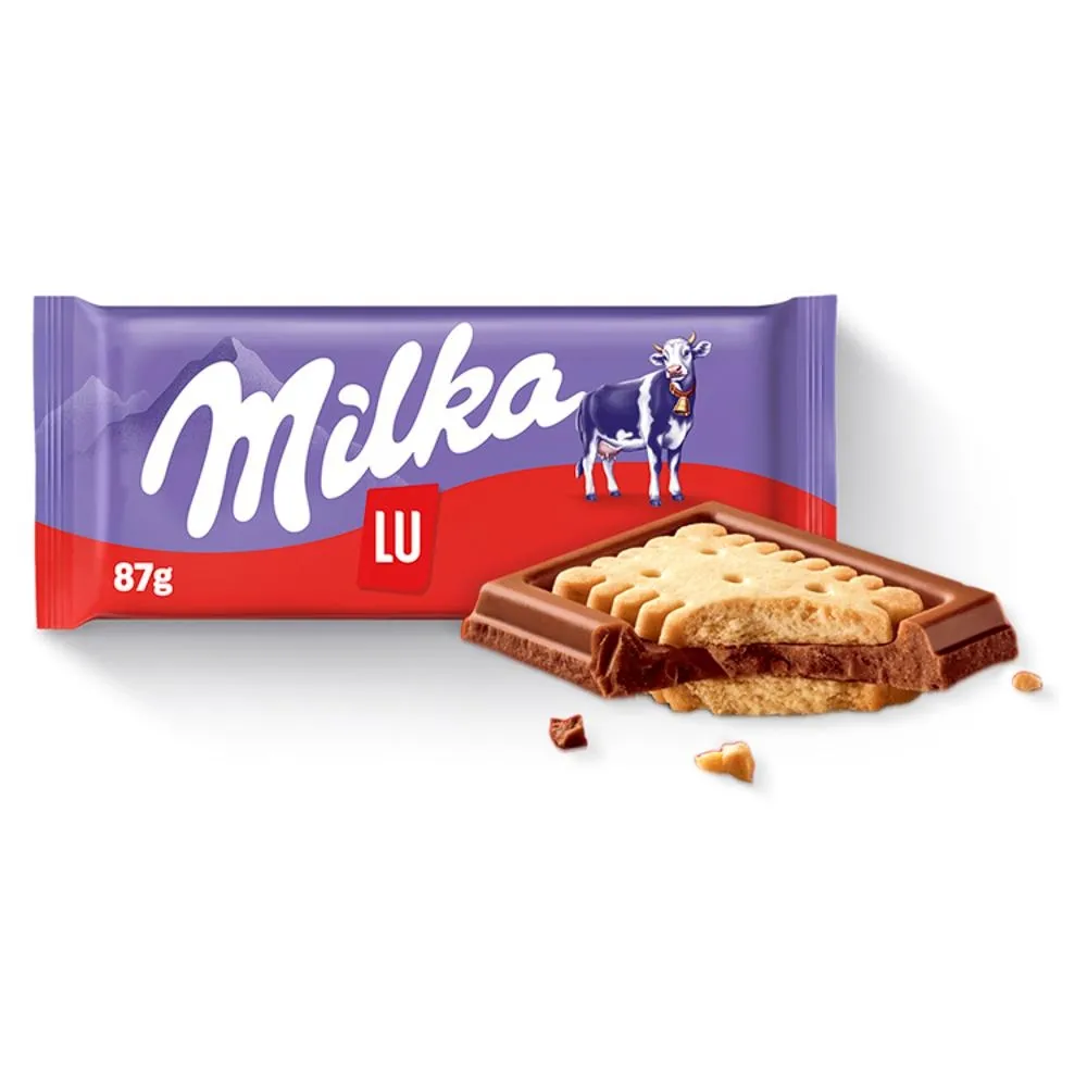 Milka Czekolada mleczna z ciasteczkami Lu 87 g