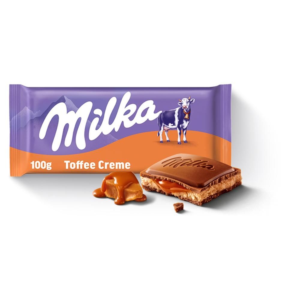 Milka Czekolada mleczna z nadzieniem toffi 100 g