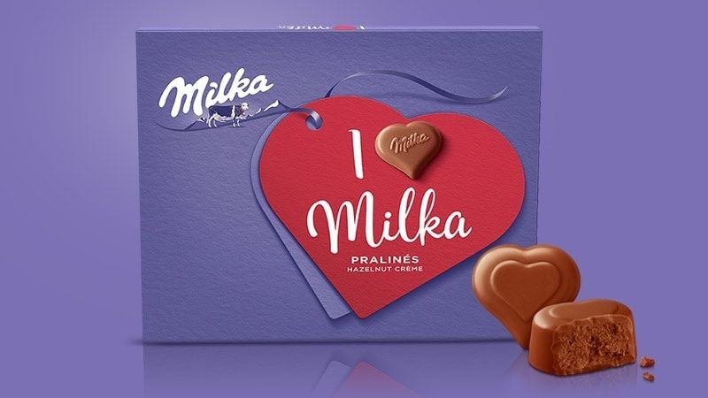 Milka Czekoladki Mleczne Z Nadzieniem Z Orzechów Laskowych 110 G