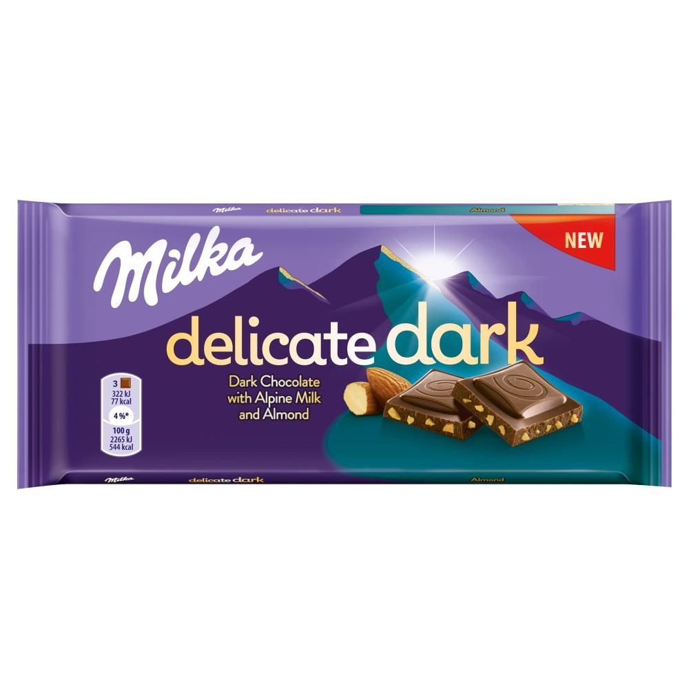 CZEK MILKA DARK 85G ALMOND