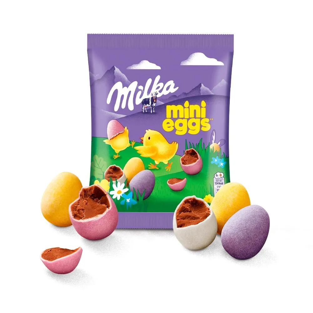 Milka Mini Eggs Draże z czekolady mlecznej 100 g