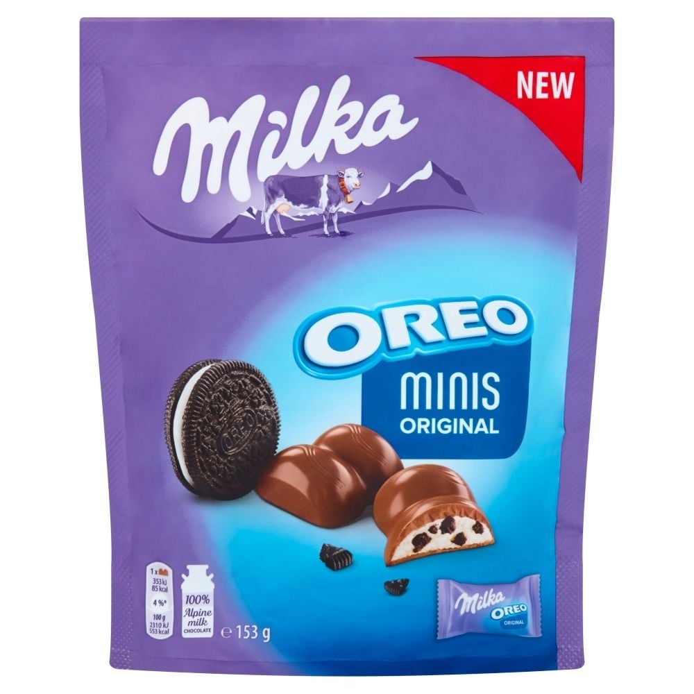 Milka Minis Original Czekolada mleczna Oreo 153 g (10 sztuk)