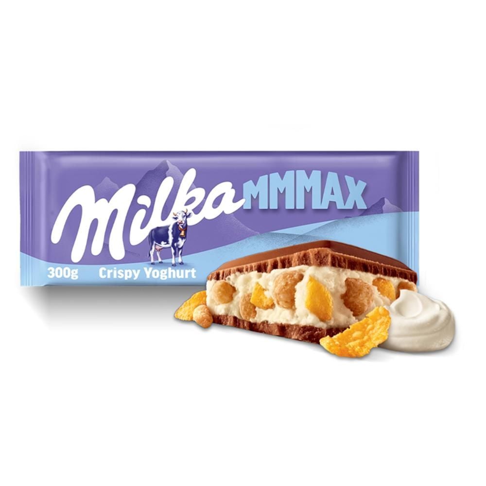 Milka Mmmax Crispy Joghurt Czekolada mleczna 300 g