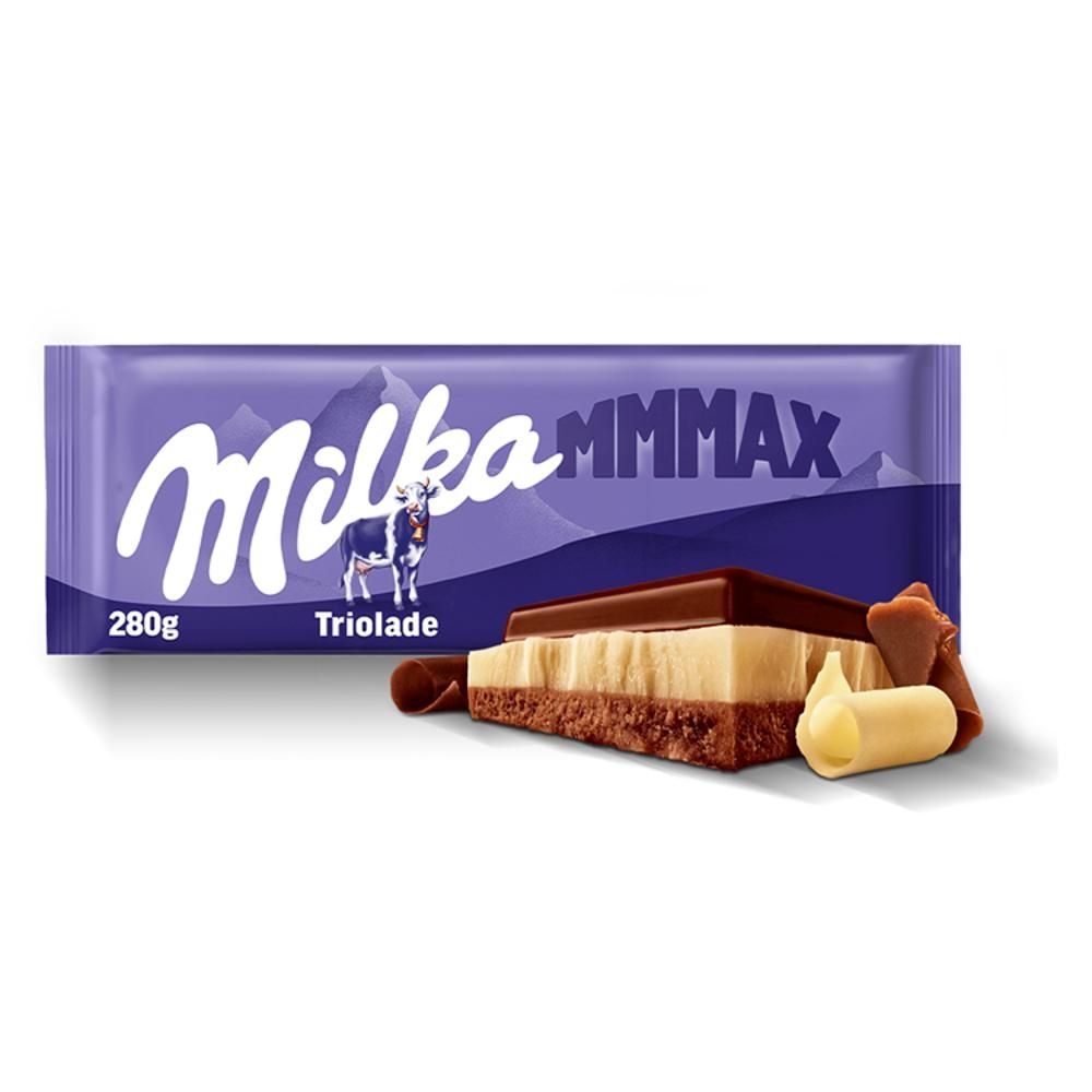 Milka Mmmax Triolade Czekolada mleczna 280 g