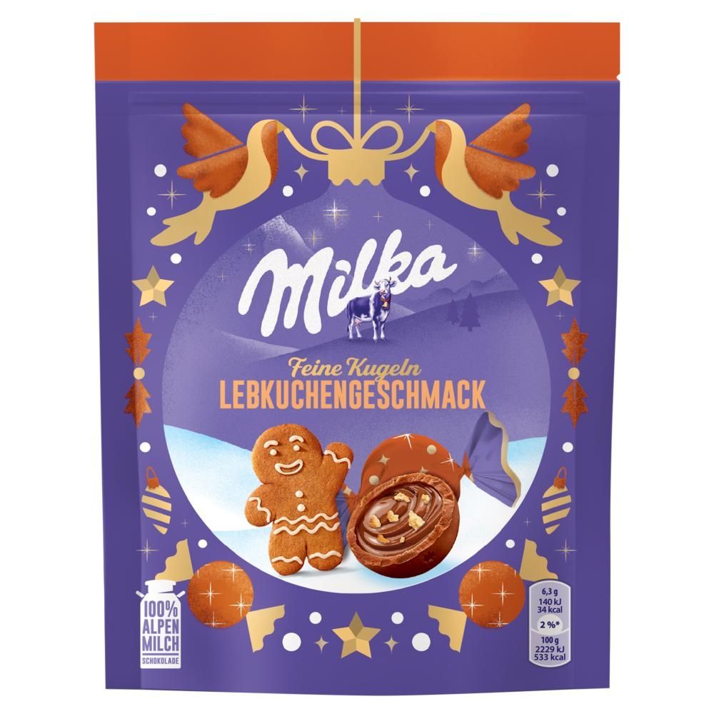 Milka Pokruszone ciastka korzenne w czekoladzie mlecznej 90 g (11 sztuk)