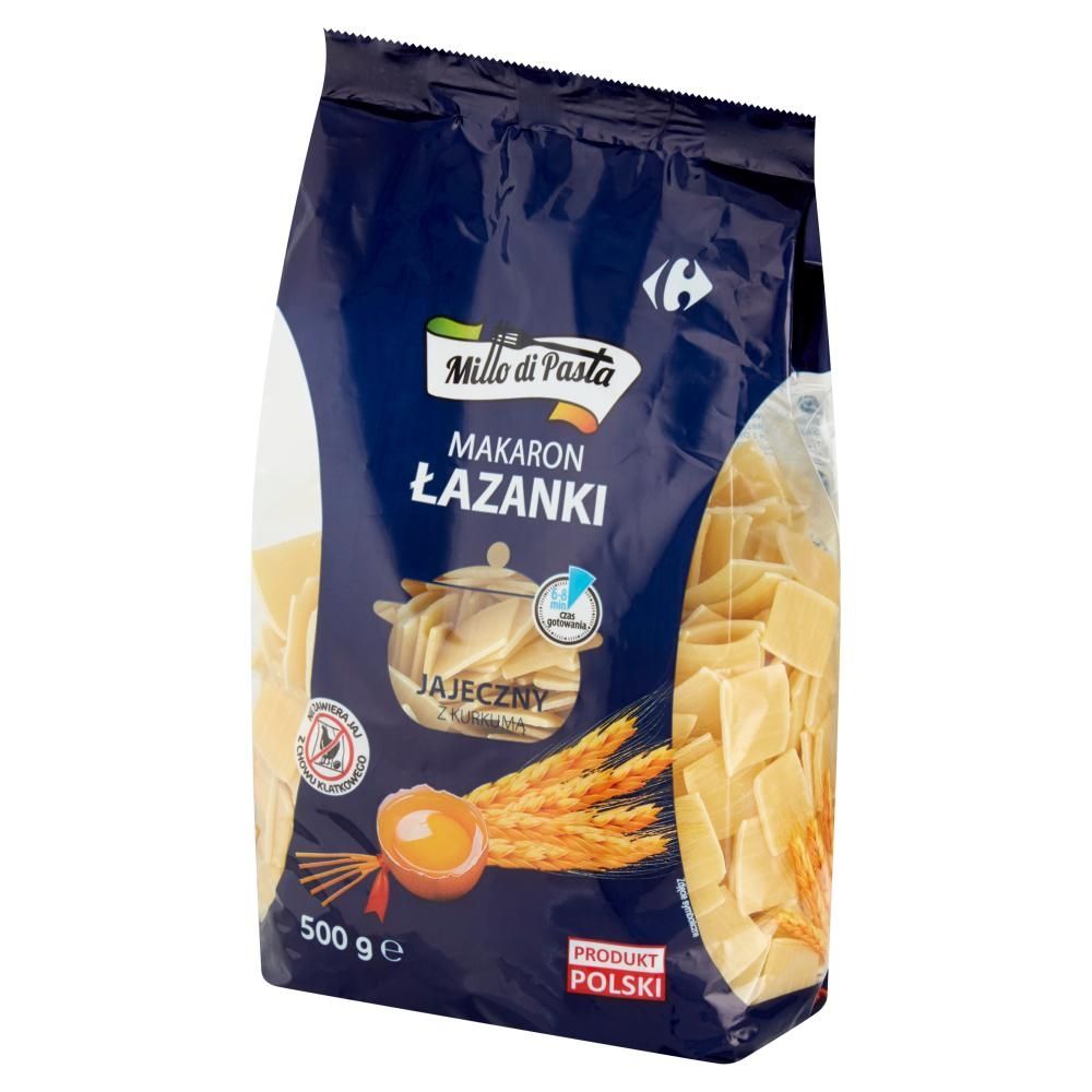 Millo di Pasta Makaron jajeczny z kurkumą łazanki 500 g