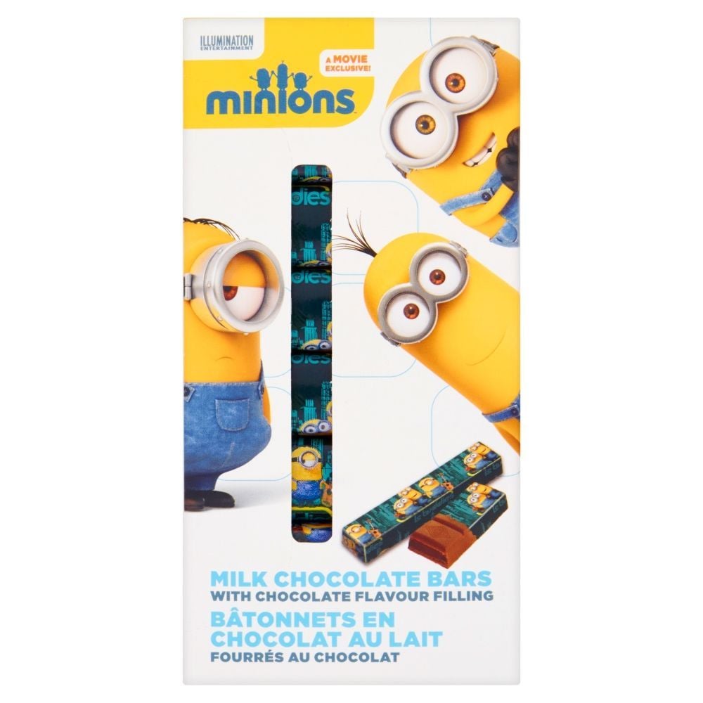 Minionki Czekolada mleczna z nadzieniem o smaku czekoladowym 100 g (8 sztuk)