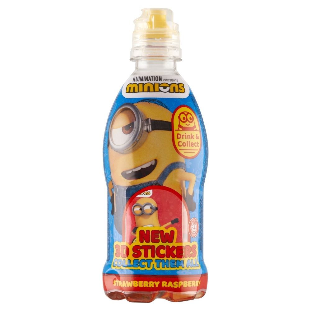 Minions Napój niegazowany truskawkowo-malinowy 350 ml