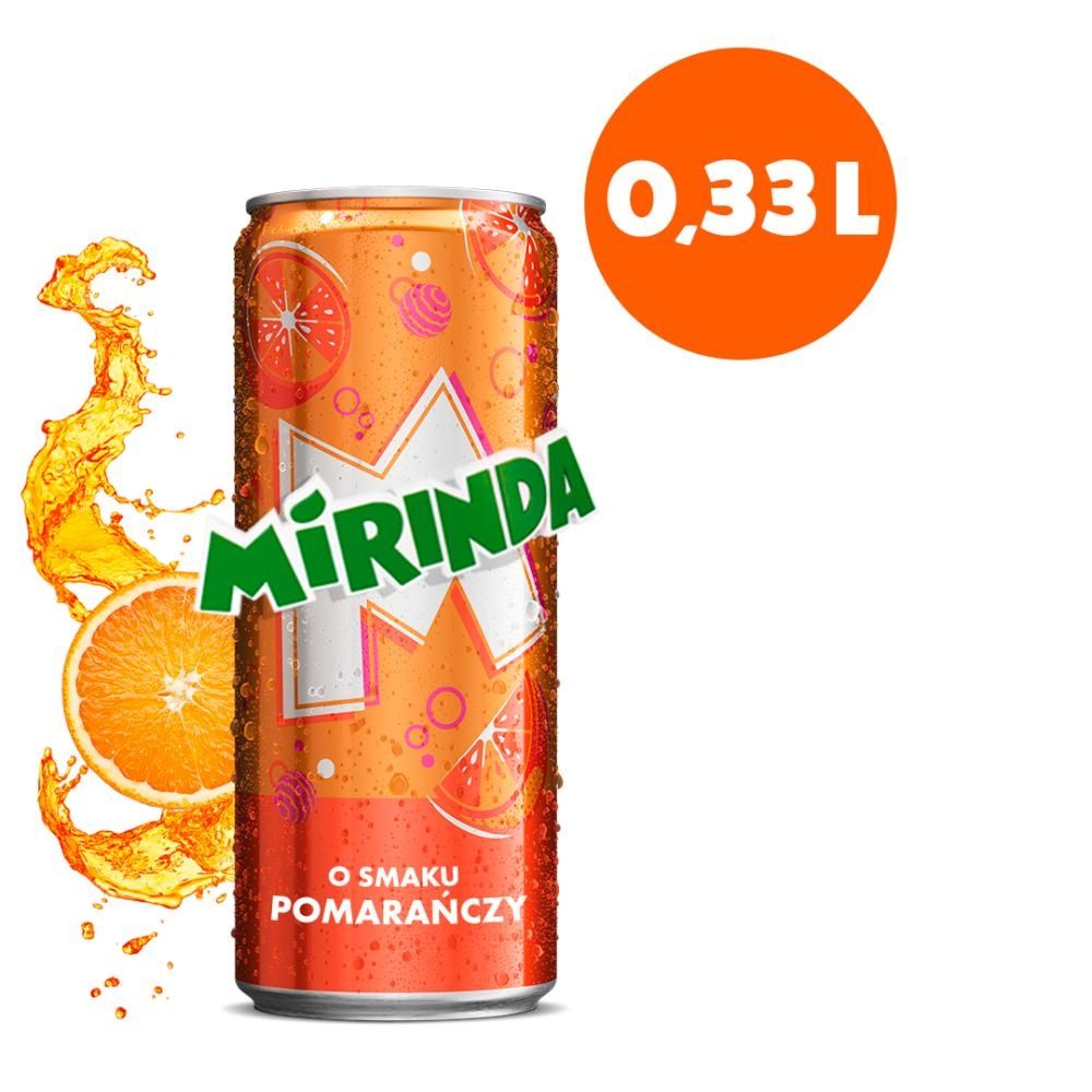 Mirinda Napój gazowany o smaku pomarańczowym 330 ml