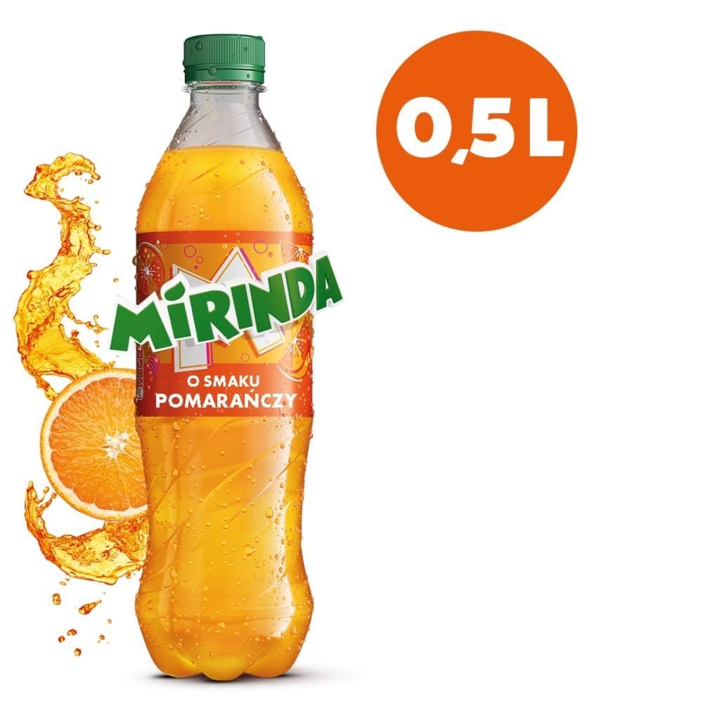 Mirinda Napój gazowany o smaku pomarańczowym 500 ml