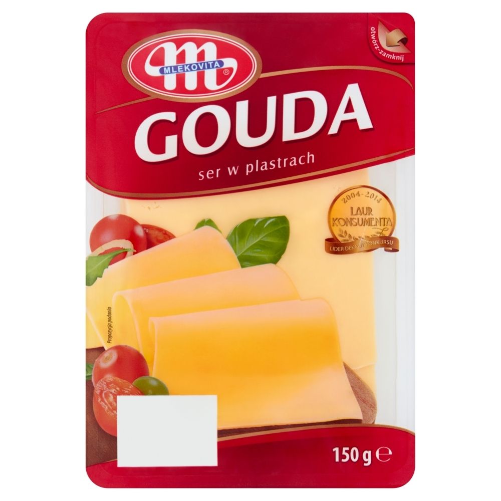 Mlekovita Ser Gouda w plastrach 150 g