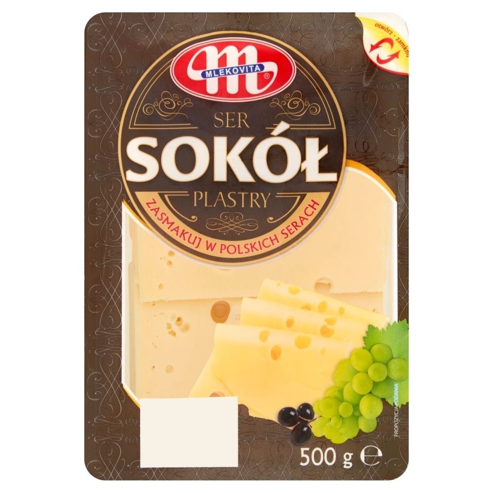 Mlekovita Sokół Ser plastry 500 g