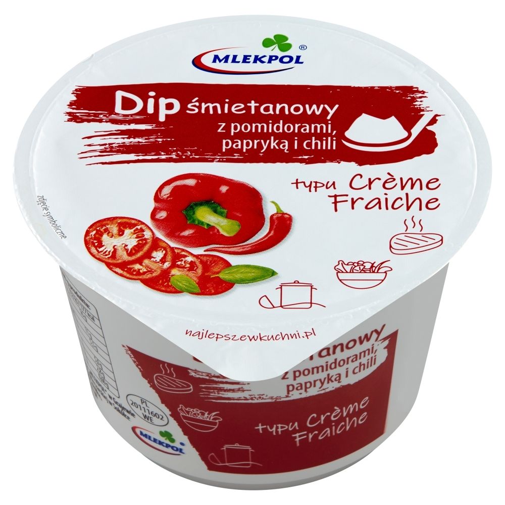 Mlekpol Dip śmietanowy z pomidorami papryką i chili typu Crème Fraiche g Zakupy online z