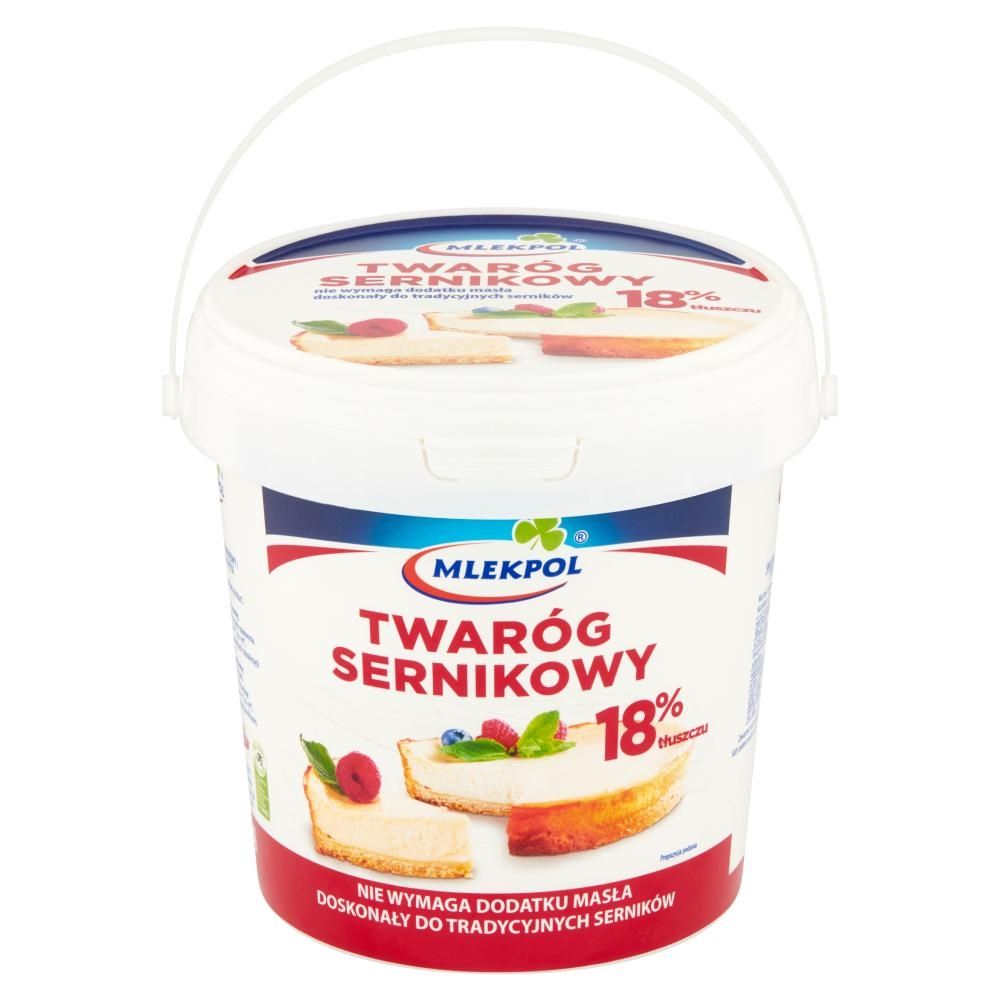 Mlekpol Twaróg sernikowy 18% tłuszczu 1 kg