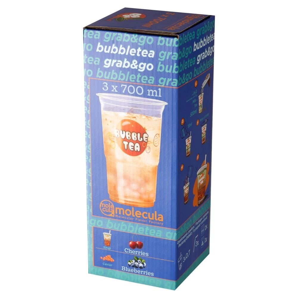 Molecula Bubble Tea Syrop o smaku wiśniowym i molekularny kawior o smaku jagody 1200 g