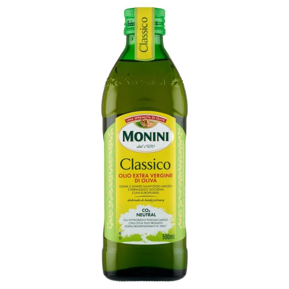 Monini Classico Oliwa z oliwek najwyższej jakości z pierwszego tłoczenia 500 ml