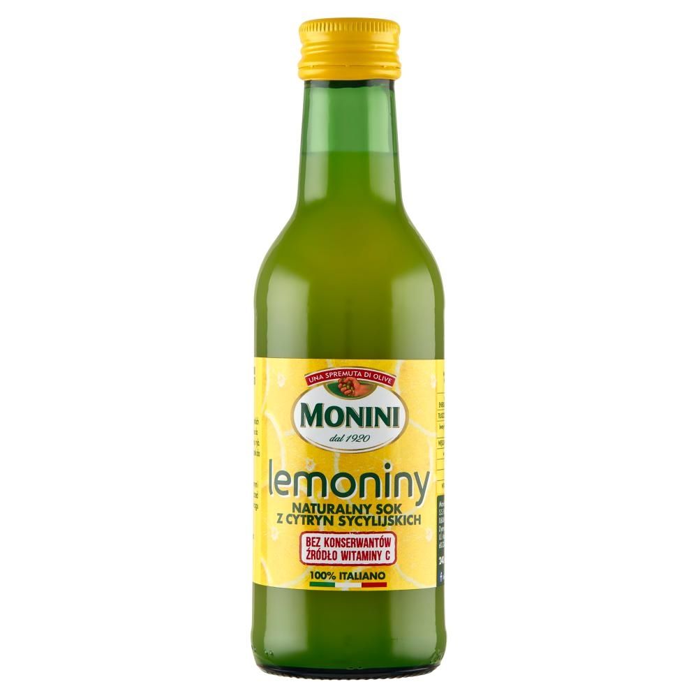 Monini Lemoniny Naturalny sok z cytryn sycylijskich 240 ml