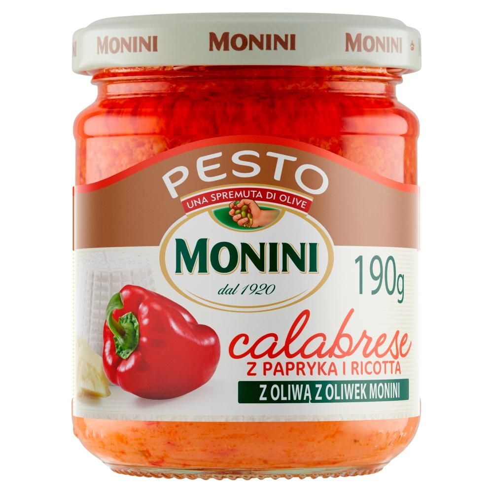 Monini Sos pesto Calabrese z papryką i ricottą 190 g