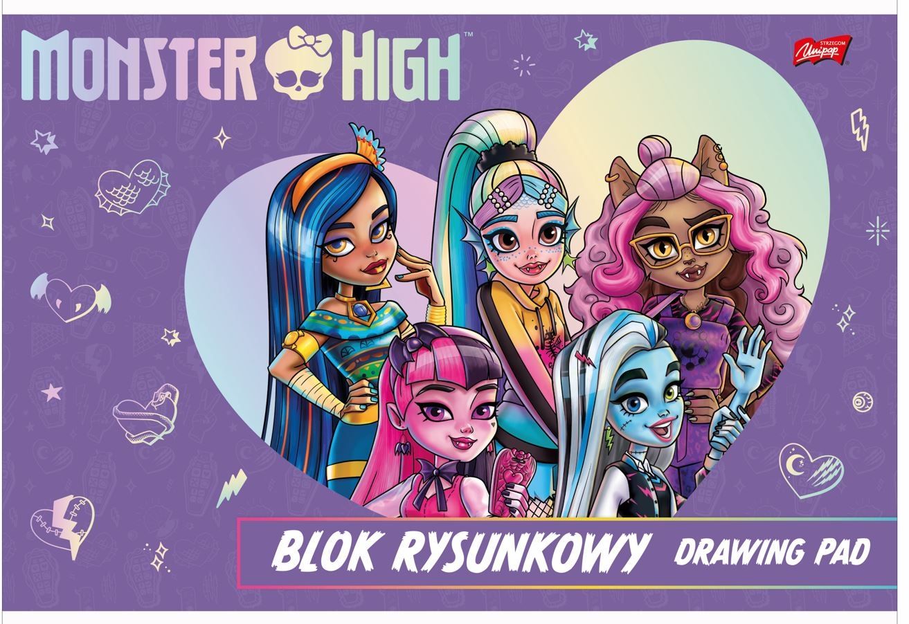 Monster High Blok rysunkowy A4 20 kartek