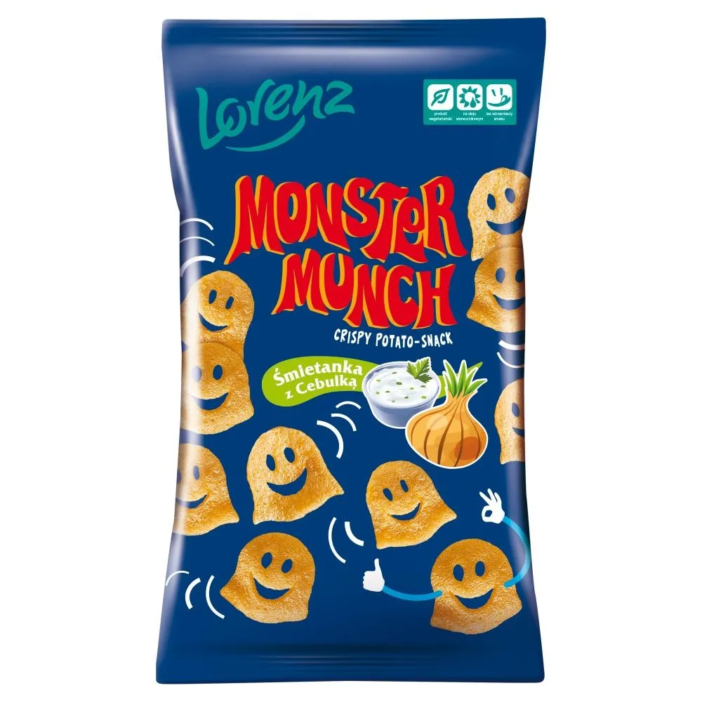 Monster Munch Chrupki ziemniaczane śmietanka z cebulką 100 g