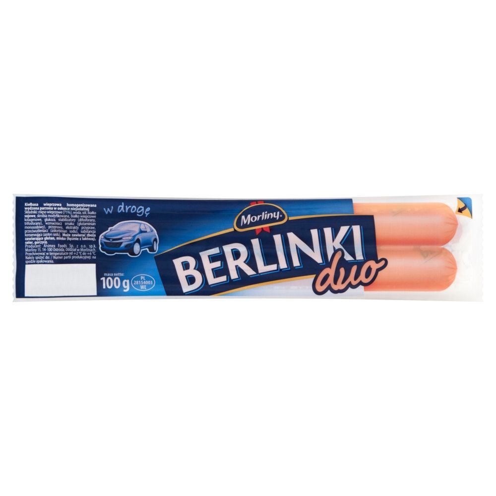 Morliny Berlinki Duo Parówki 100 g