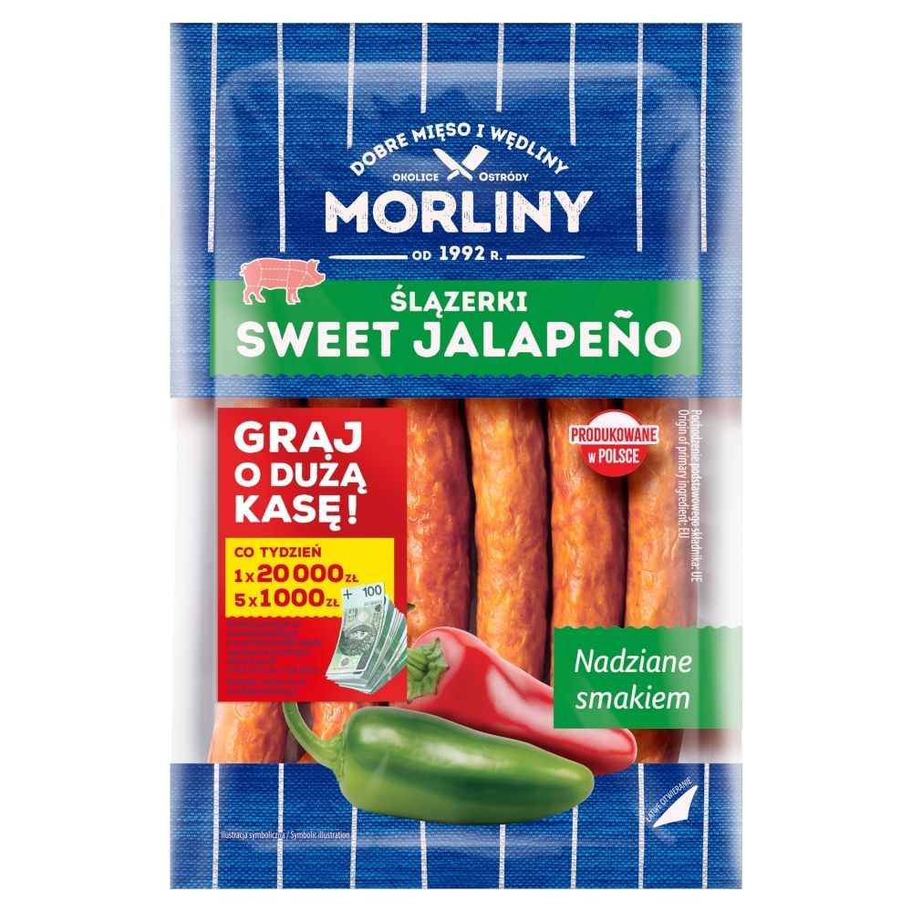 Morliny Ślązerki Sweet Jalapeño Kiełbasa 240 g