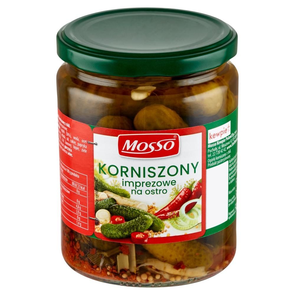 Mosso Korniszony imprezowe na ostro 510 g