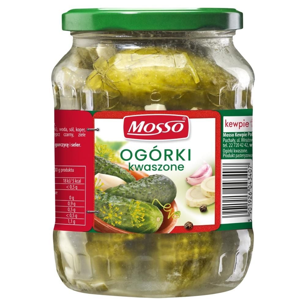 Mosso Ogórki kwaszone 680 g