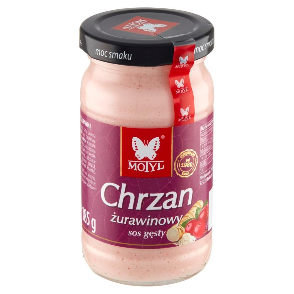 Motyl Chrzan żurawinowy 185 g