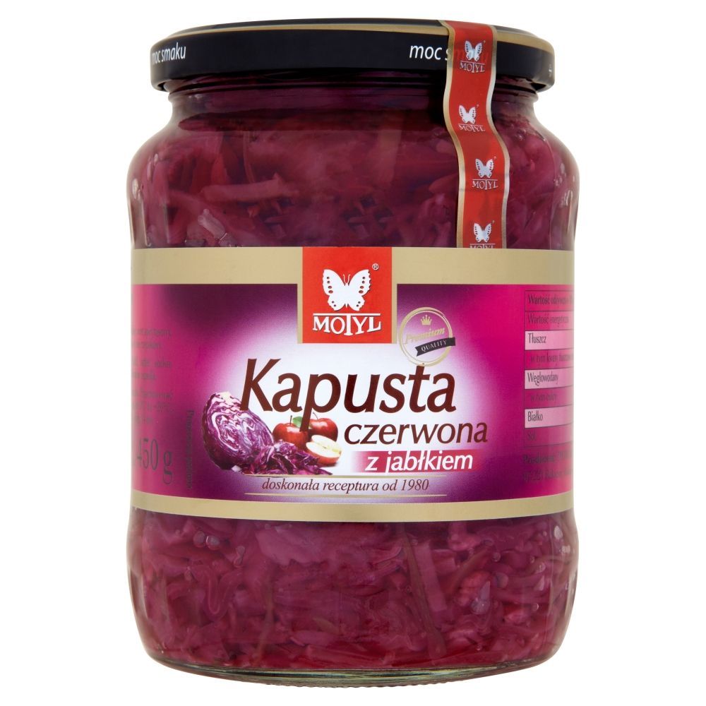 Motyl Kapusta czerwona z jabłkiem 650 g