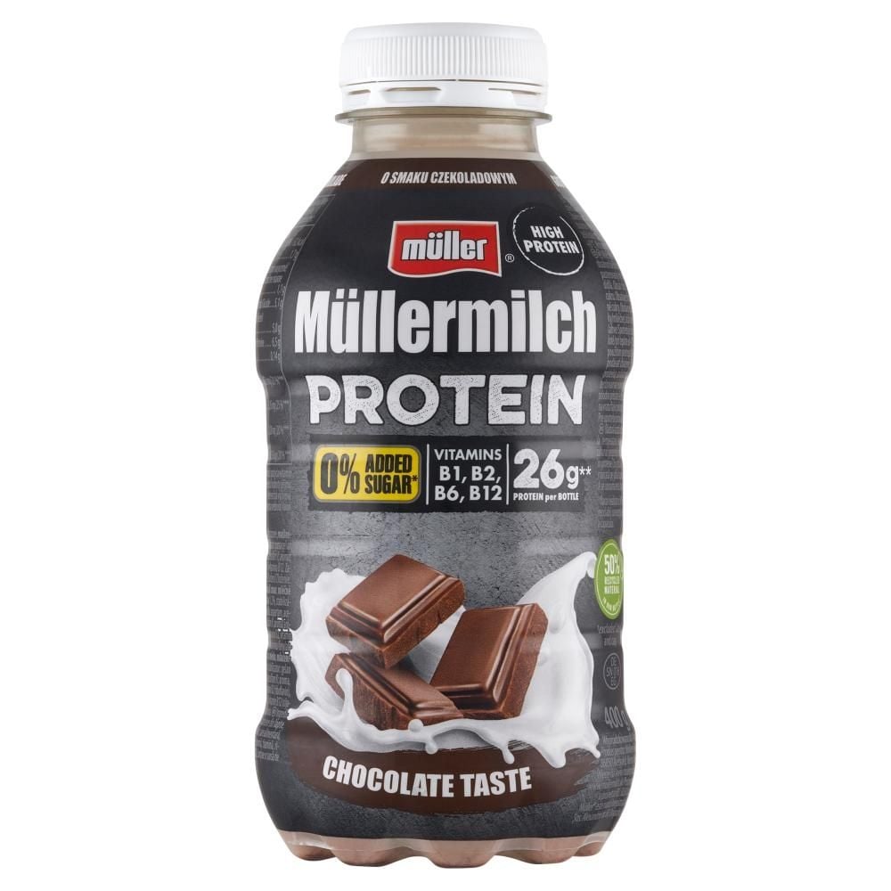 Müller Müllermilch Protein Napój mleczny o smaku czekoladowym 400 g