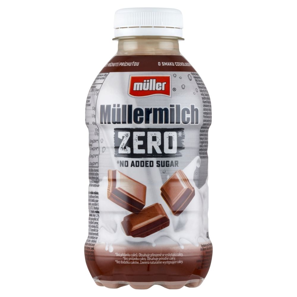 o Müllermilch Zero 400 z domu g Zakupy Müller dostawą Napój czekoladowym mleczny smaku do online -