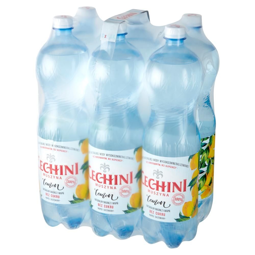 Muszyna Cechini Lemon Napój gazowany 6 x 1,5 l