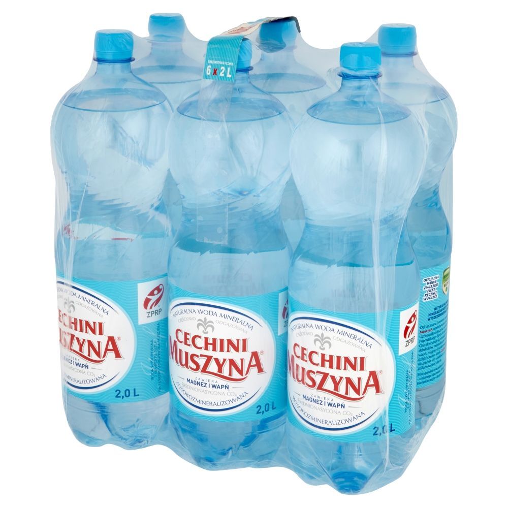 Muszyna Cechini Naturalna woda mineralna gazowana 6 x 2 l