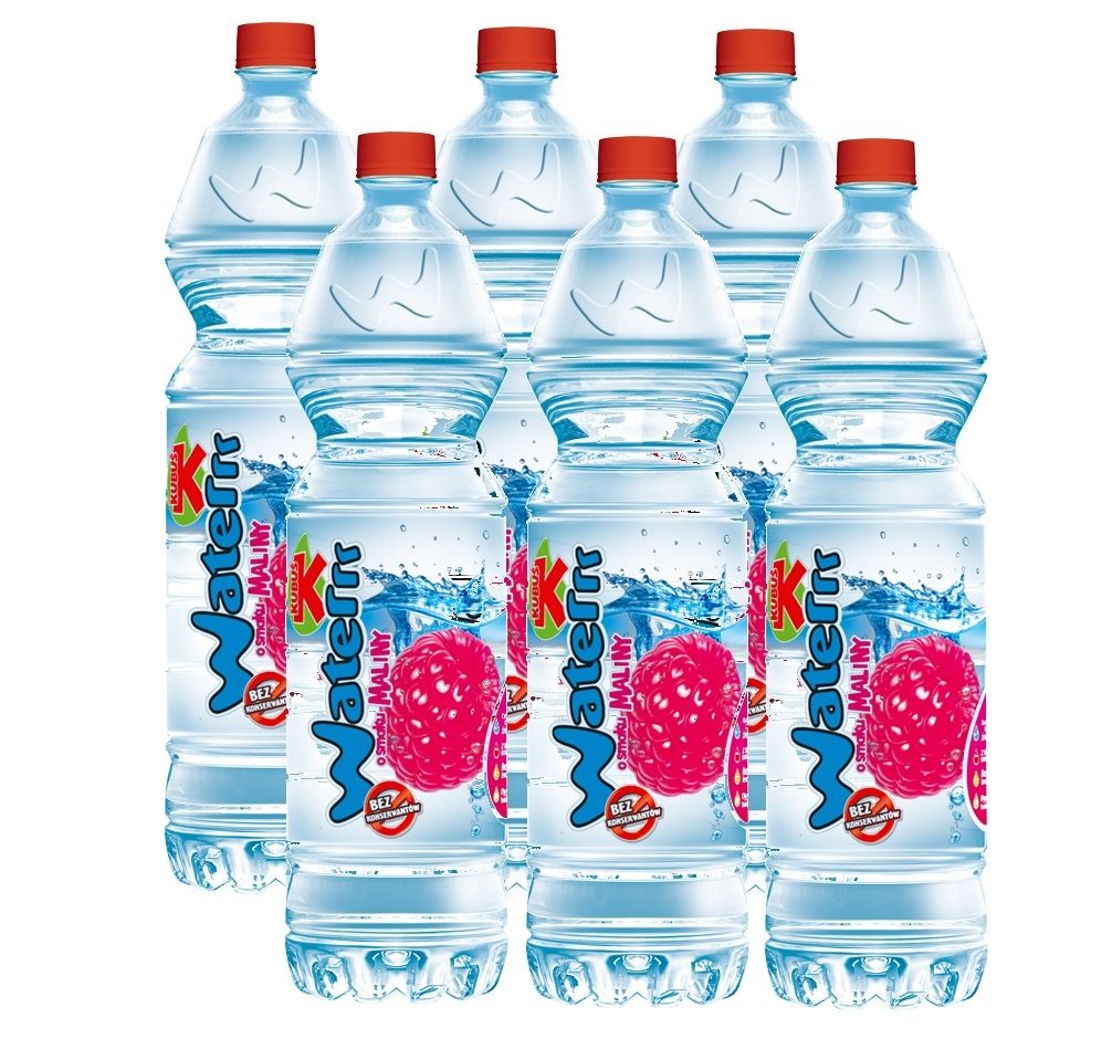 Napój Kubuś Waterrr 6 x 1,5 L malina niegazowany