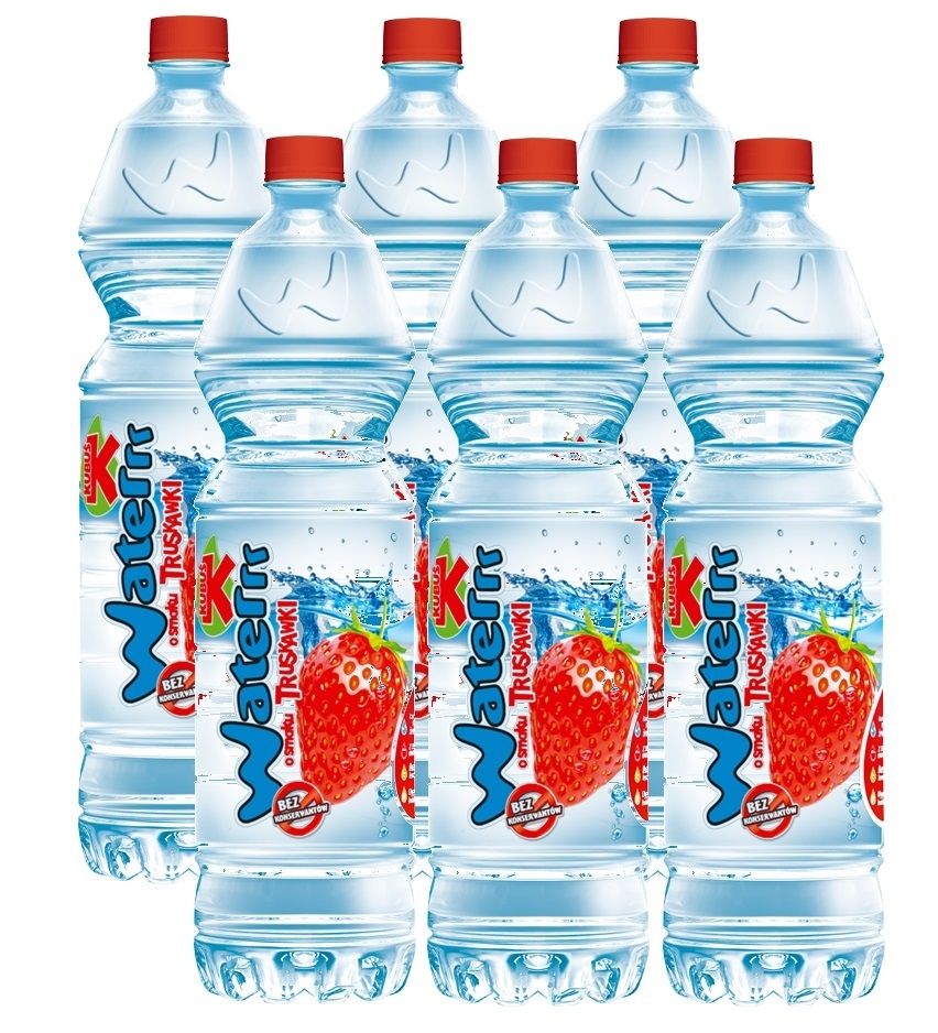 Napój Kubuś Waterrr 6 x 1,5 L truskawka niegazowany