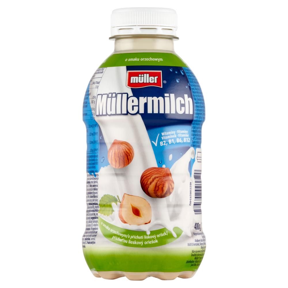 Müller Müllermilch Napój mleczny o smaku orzechowym 400 g