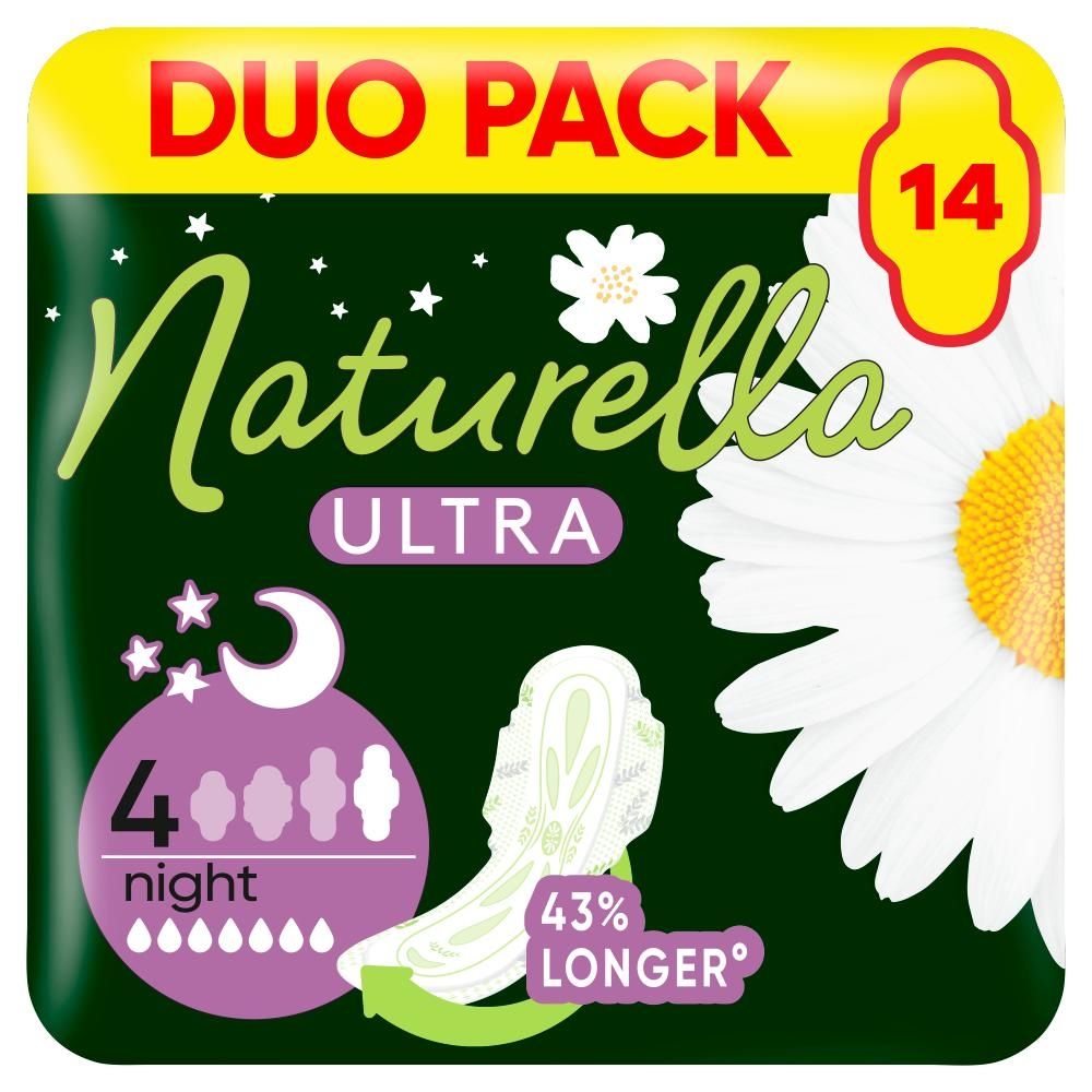 Naturella Ultra Night Rozmiar 4 Podpaski ze skrzydełkami × 14