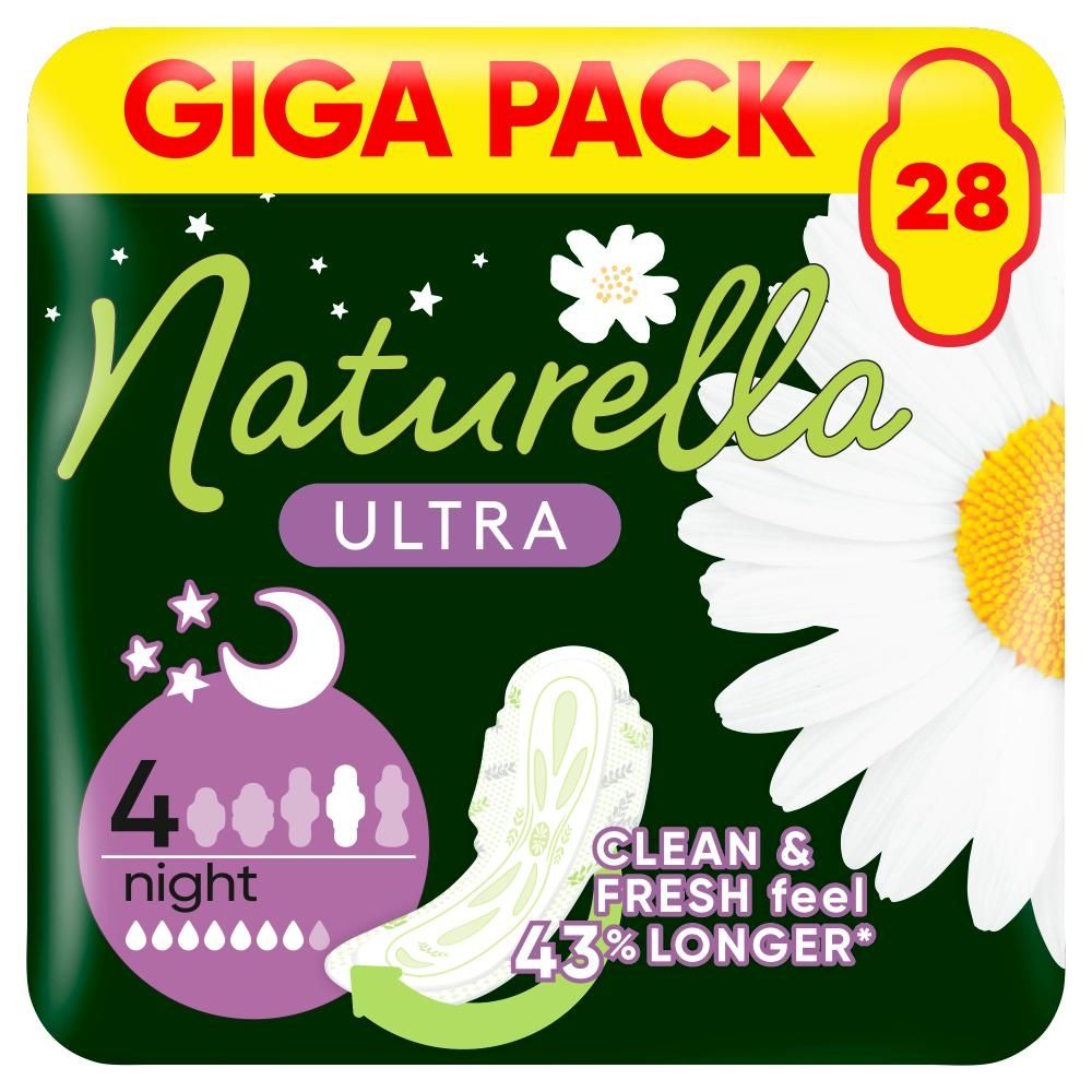 Naturella Ultra Night rozmiar 4 Podpaski ze skrzydełkami, × 28