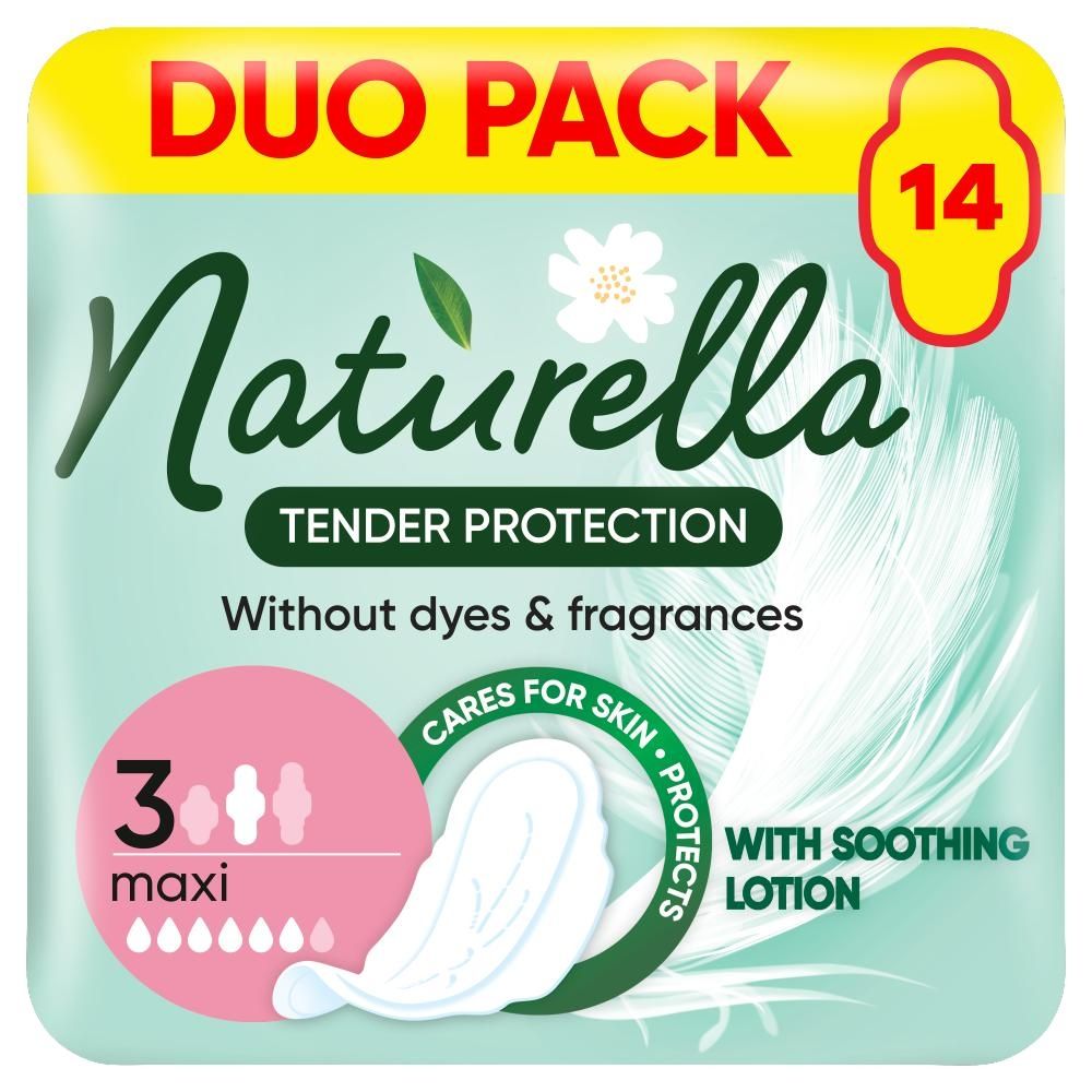 Naturella Ultra Tender Protection Maxi, Bez barwników i substancji zapachowych, podpaski [{x}] sztuk