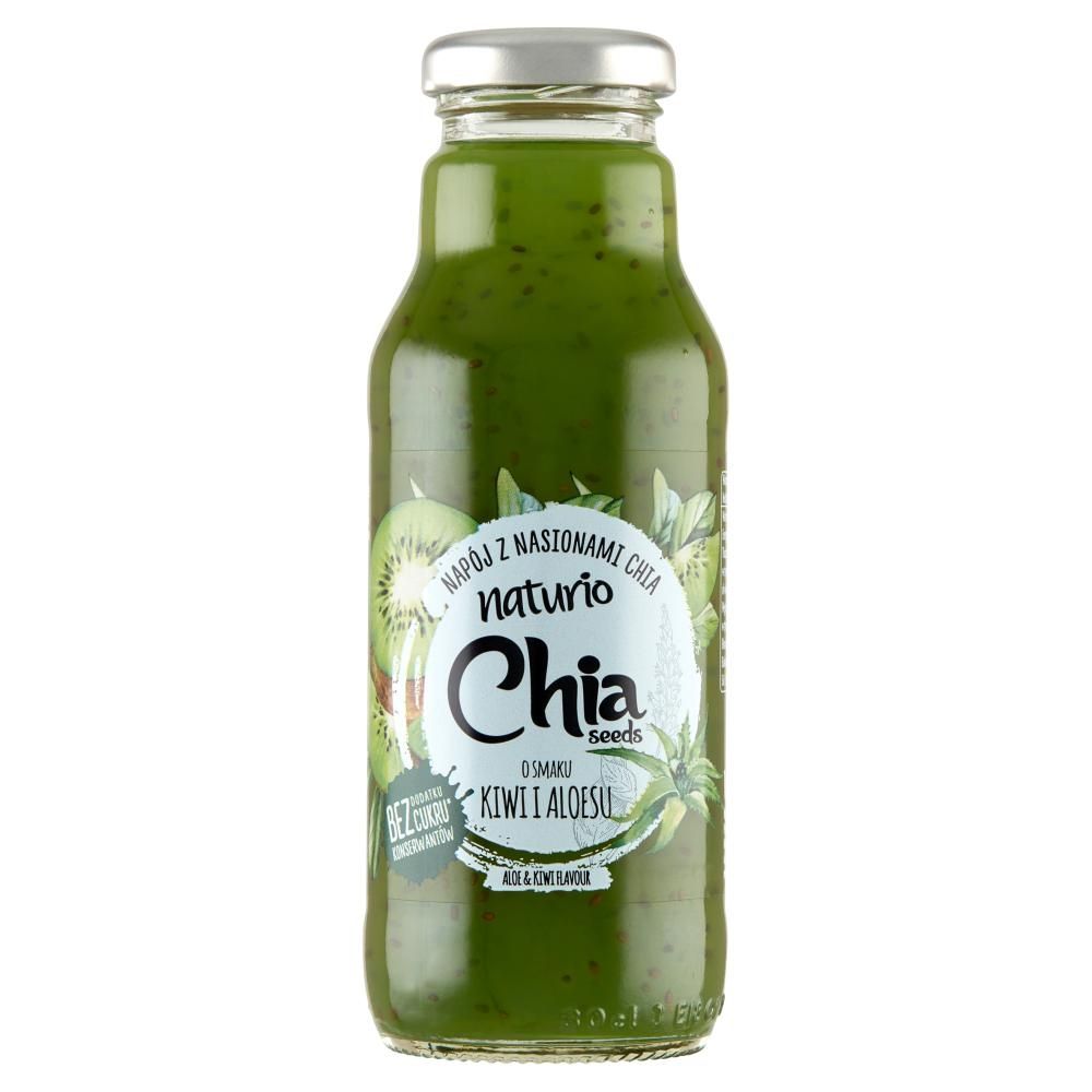 Naturio Napój z nasionami chia o smaku kiwi i aloesu 295 ml